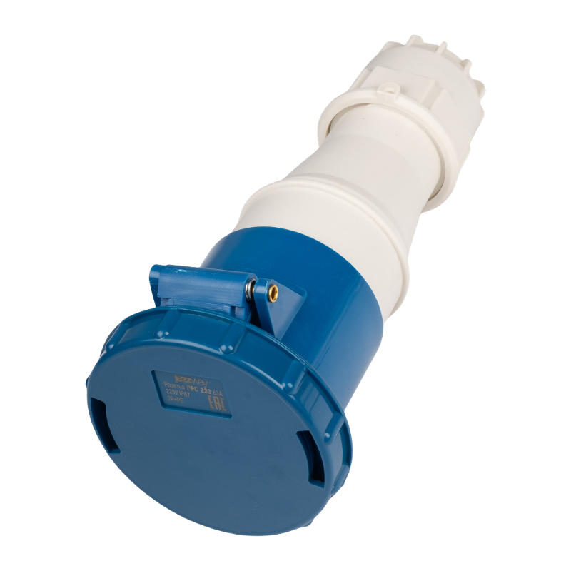 Силовой разъем  PPC 233 2Р+РЕ 63А 220В IP67  | .5072572 |  Jazzway — Jazzway