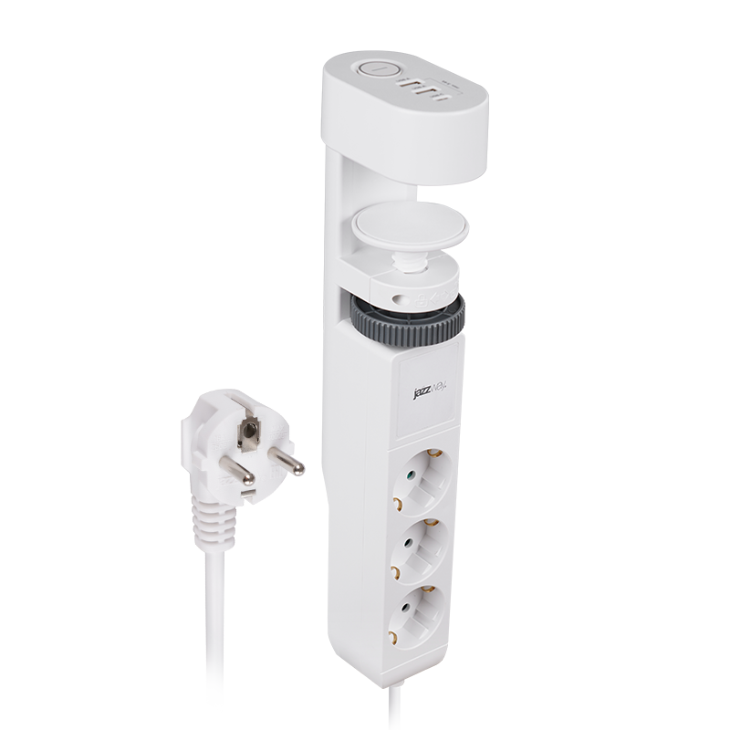 Удлинитель  ETD-03U-150-wh (3 x 1,5) заземл., выкл. | .5059535 | Jazzway — Jazzway