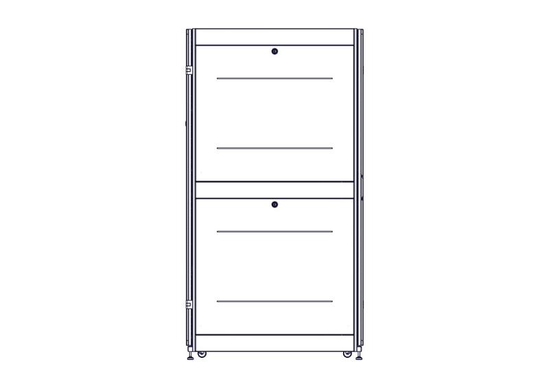 Шкаф Systeme Electric, серия Uniprom, 42U-750/1070, боковые панели 4шт, черный | UR3150 | SE — миниатюра 6
