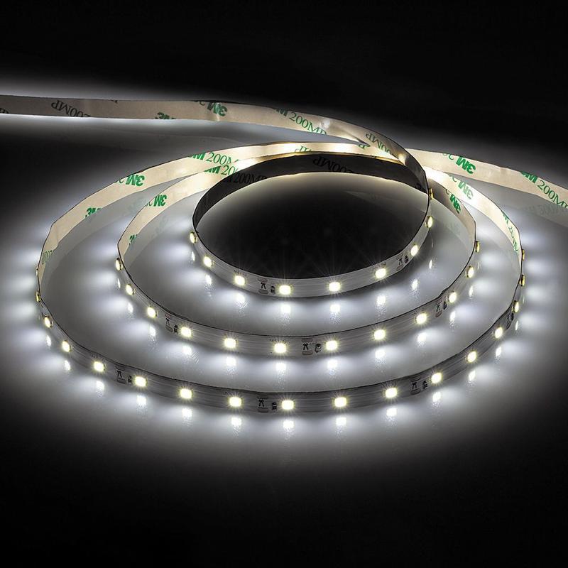 Лента светодиодная LS603/ 60SMD(2835)/м 4.8Вт/м 12V 5000*8*1.22мм 6500К | 27603 | FERON — Feron