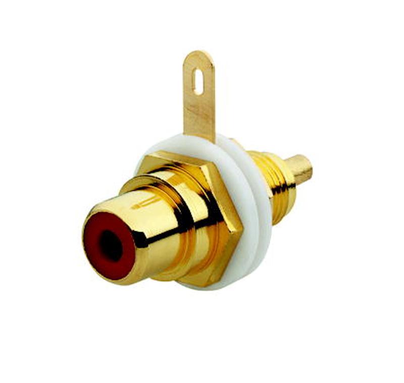 Разъём RCA/CINCH (колокольчик/тюльпан), диапазон от 20 Гц до 20 кГц, цвет красный | 0230-0-0453  | 2CKA000230A0453 | ABB — ABB