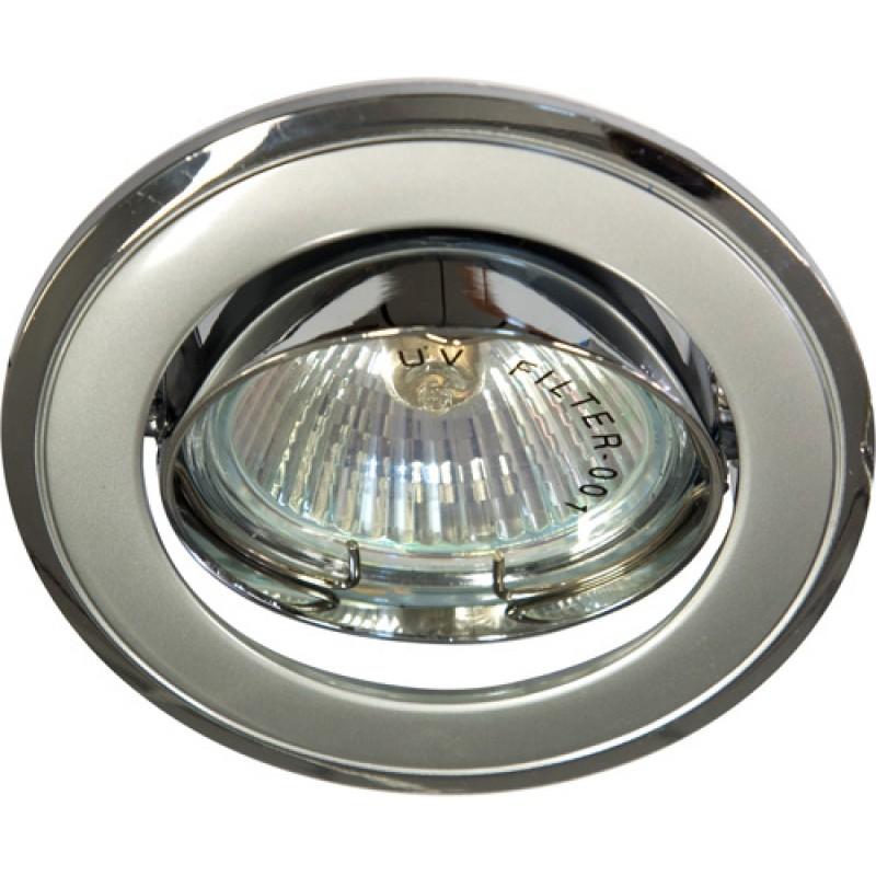 Светильник точечный встраиваемый под лампу 301T-MR16 50W G5.3 титан-хром/ Titan-Chrome | 17535 | FERON — фото 1 | Sento