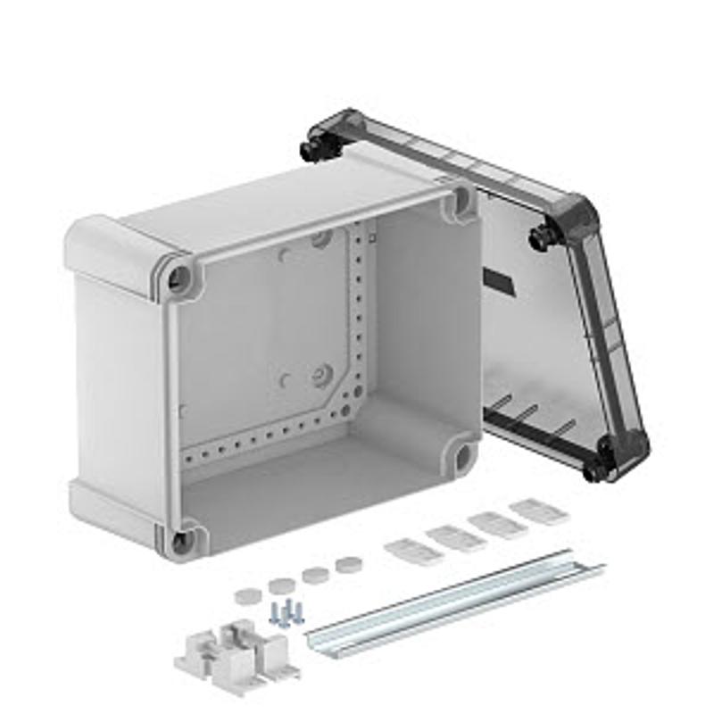 Распределительная коробка X16C, IP 67, 241x191x126 мм,сплошная стенка, прозрачная крышка, DIN-рейка | 2005568 | OBO Bettermann — миниатюра 2