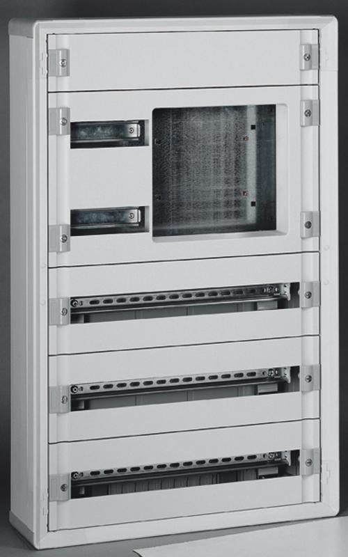 Распределительный шкаф с пластиковым корпусом XL3 160 - для мод. оборудования с дополнительным пространством - 3 рейки — миниатюра 2