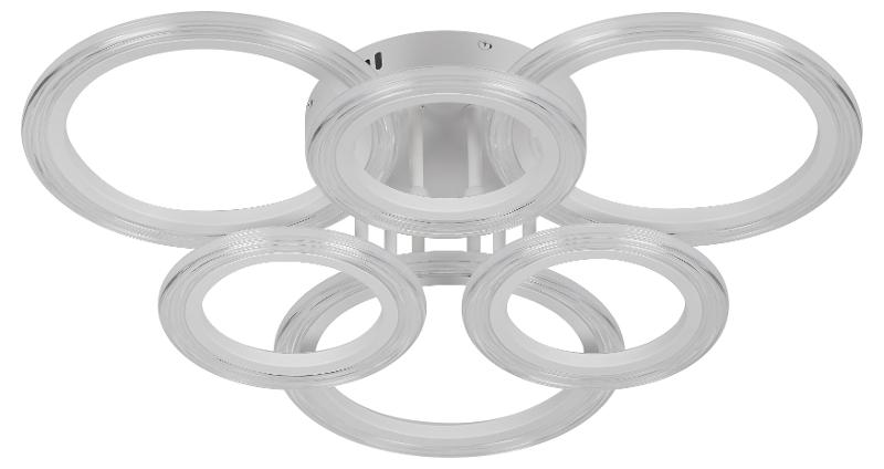 Светильник потолочный светодиодный  Модерн Ring CLL-1-90-RC WH с ДУ 90W 3000-6500К белый | Б0069749 | ЭРА — миниатюра 2