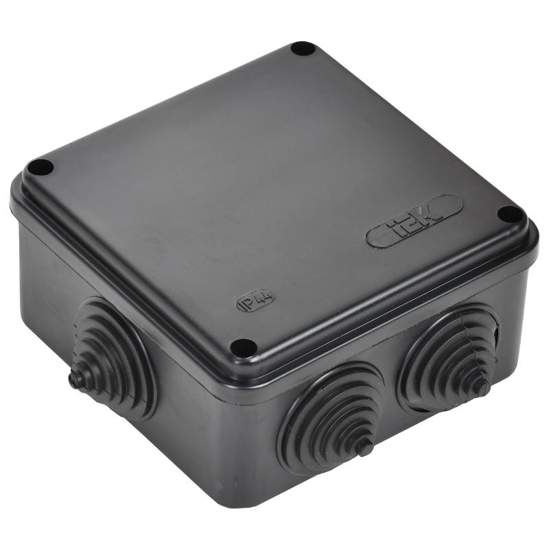 Коробка расп. КМ41233 100х100х50мм IP44 6 вв. черная | UKO11-100-100-050-K02-44 | IEK — миниатюра 3