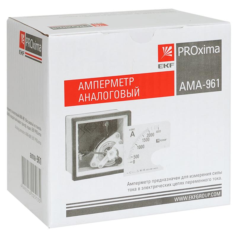 Амперметр AM-A961 (без шкалы) аналоговый на панель (96х96) квадратный вырез трансф. подкл. EKF PROxima | ama-961 | EKF — миниатюра 2