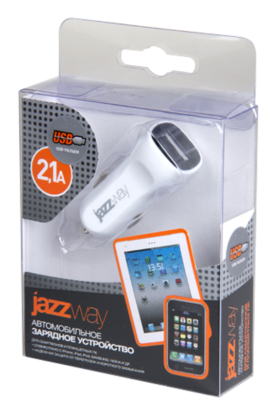 Блок питания автомобильный iP-2100USB | .1007117 | JAZZway — миниатюра 2