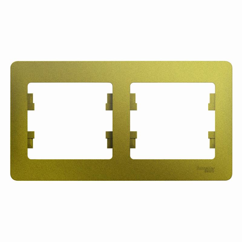 Glossa Фисташковый Рамка 2-ая, горизонтальная | GSL001002 | SE — Systeme Electric