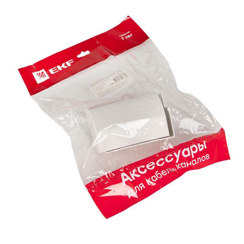 Угол внешний (100х40) (2 шт) Plast EKF PROxima Белый|obw-100-40x2|EKF — миниатюра 2