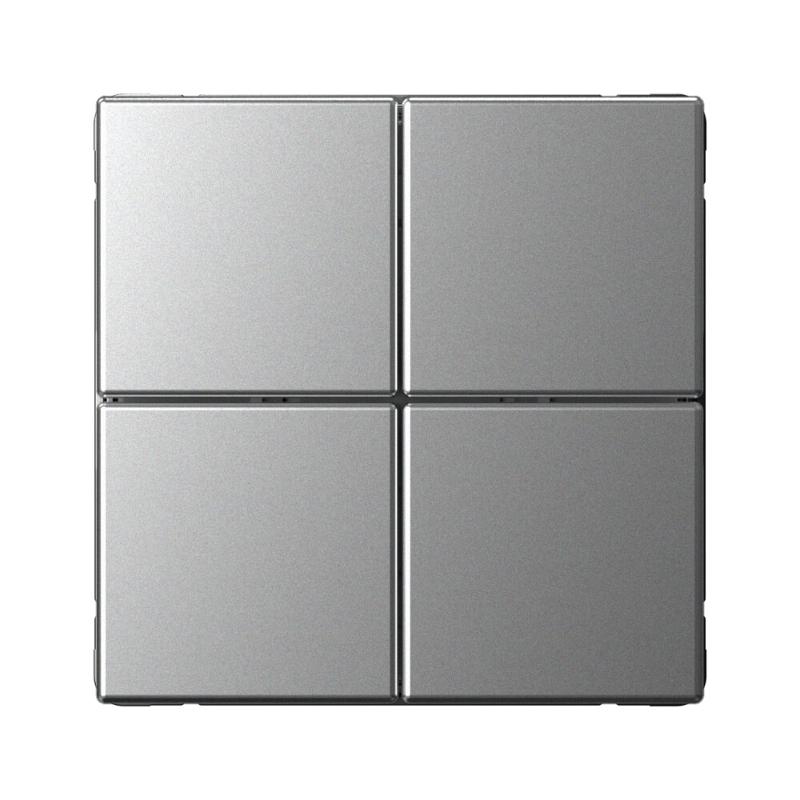 ArtGallery Алюминий Выключатель сценарный 4-клавишный, сх. 1 | GAL000374 | SE — Systeme Electric