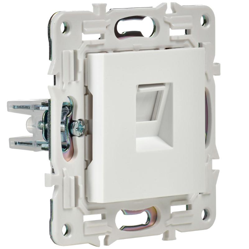 SKANDY Розетка компьютерная RJ45 кат.5E SK-K01W арктический белый | SK-K10-1-K01 | IEK — миниатюра 3