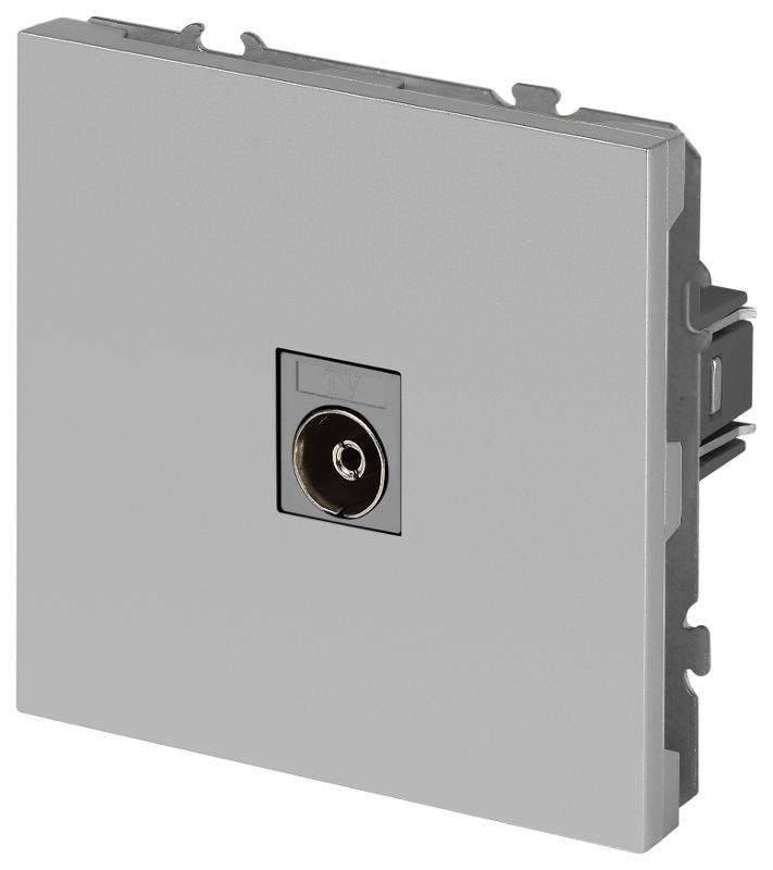 Розетка Galaxy 15-3101-03 TV одиночная IP20 алюминий | Б0070719 | ЭРА — миниатюра 4