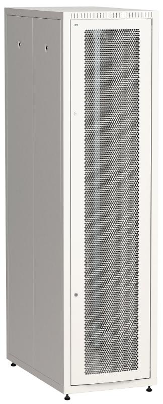 Шкаф LINEA E 42U 600х1000мм двери 2шт перф. и метал. сер | LE35-42U61-PM | ITK — ITK