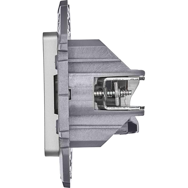 Inspiria Алюминий Розетка 2-ая компьютерная RJ45 С/У категория 6 UTP — миниатюра 7