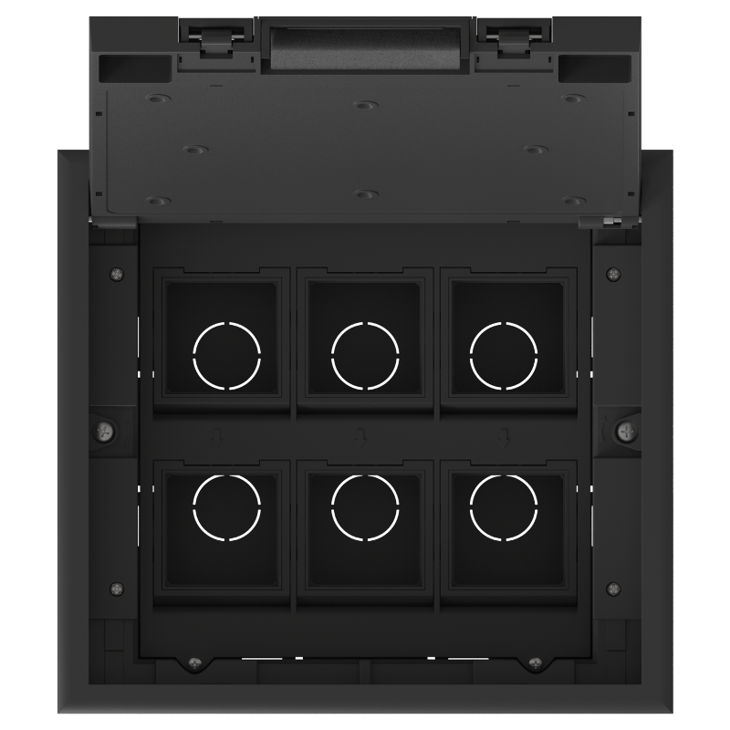 MultiDesk Люк на 12 модулей IP40 для фальшпола с монтажной коробкой, тип MDK10 | MDK10112 | SE — миниатюра 2