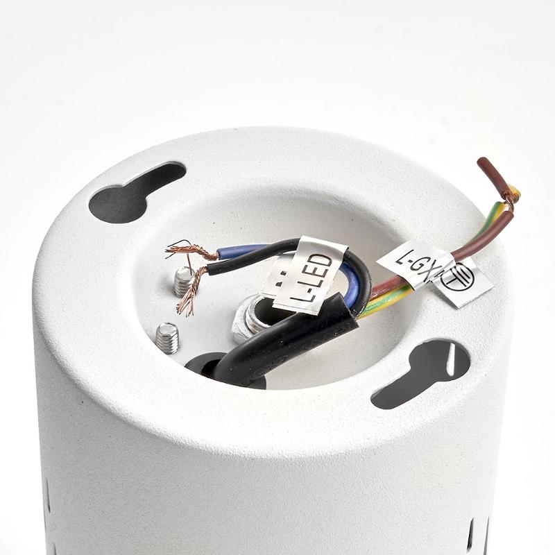 Светильник потолочный под лампу макс 12W, 230V, GX53 и подсветка 4000K, белый HL350 | 41453 | FERON — миниатюра 4