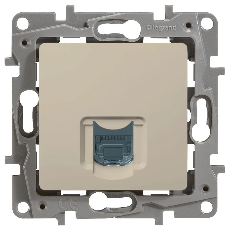Etika Слоновая кость Розетка компьютерная RJ45 6 кат. UTP — миниатюра 3