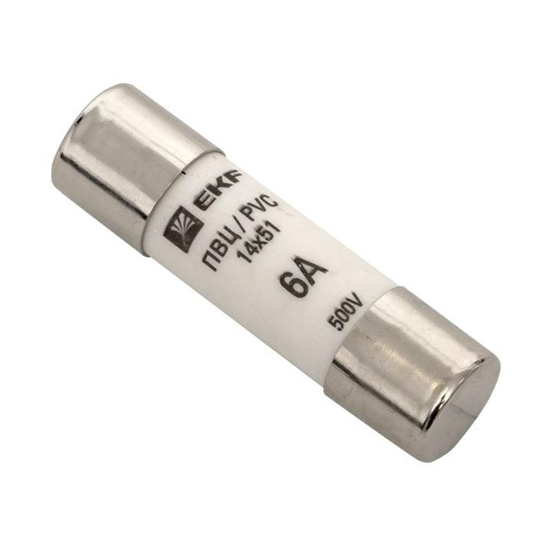 Плавкая вставка цилиндрическая ПВЦ (14х51) 6А | pvc-14x51-6 | EKF — EKF