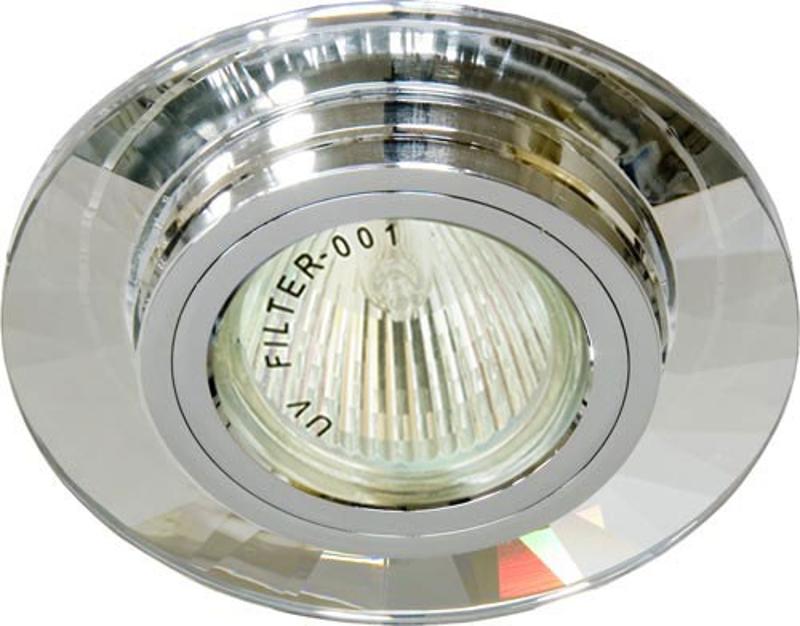 Светильник точечный встраиваемый под лампу 8160-2 MR16 50W G5.3 серебро, серебро/ Silver-Silver | 19739 | FERON — фото 1 | Sento