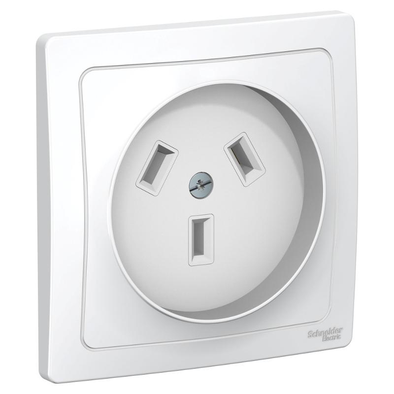 Blanca Белый С/У Розетка силовая 2Р+N, 32А, 250В | BLNSR003231 | SE — Systeme Electric