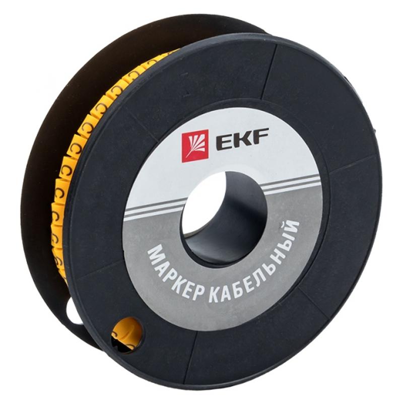 Маркер-кабельный 4,0кв.мм "C" (500шт.) (ЕС-2) EKF PROxima | plc-KM-4-C | EKF — EKF