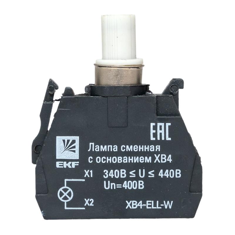 Лампа сменная c основанием XB4 белая  400В EKF PROxima  |  XB4-ELL-W |  EKF  — миниатюра 9