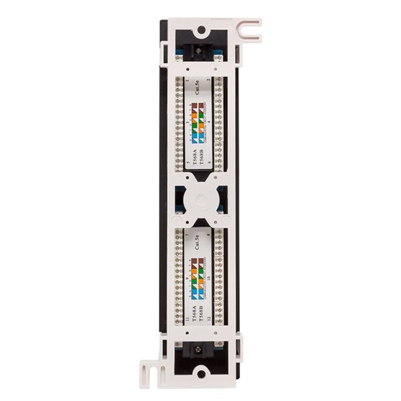 Патч-панель настенная TERACOM PRO Cat.5E неэкранированная UTP 12 портов RJ-45 Dual IDC | TRP-WPP-5EUTP-12 | EKF — миниатюра 8