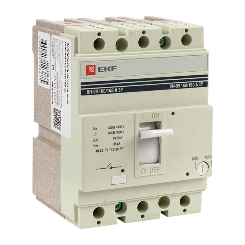Выключатель нагрузки ВН-99 160/160А 3P EKF PROxima | sl99-160-160 | EKF — EKF