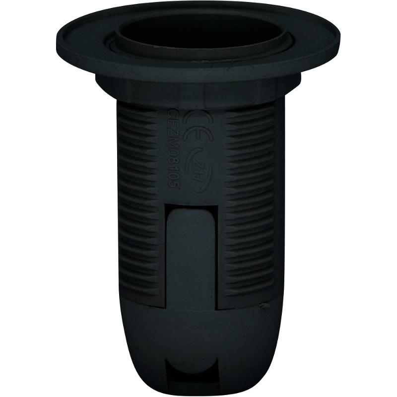Патрон пластиковый LH112 230V E14  (43x56мм) черный | 22371 | Feron — Feron