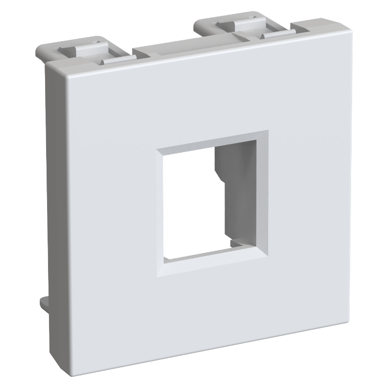 Altira Белый Плата лицевая W45 2 модуля 1xKeystone RAL9003 | RIN-144-B | SE — миниатюра 3