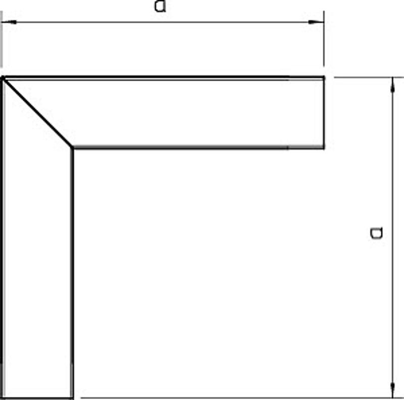 Угол плоский с крышкой для кабель-канала LKM 40x60 мм, FS ( LKM F40060FS )  | 6247504 | OBO Bettermann — миниатюра 3