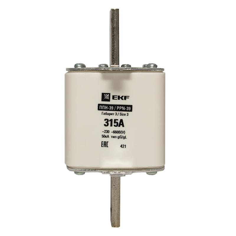 Плавкая вставка ППН-39 630/315А габарит 3 | fus-39/630/315 | EKF — миниатюра 4