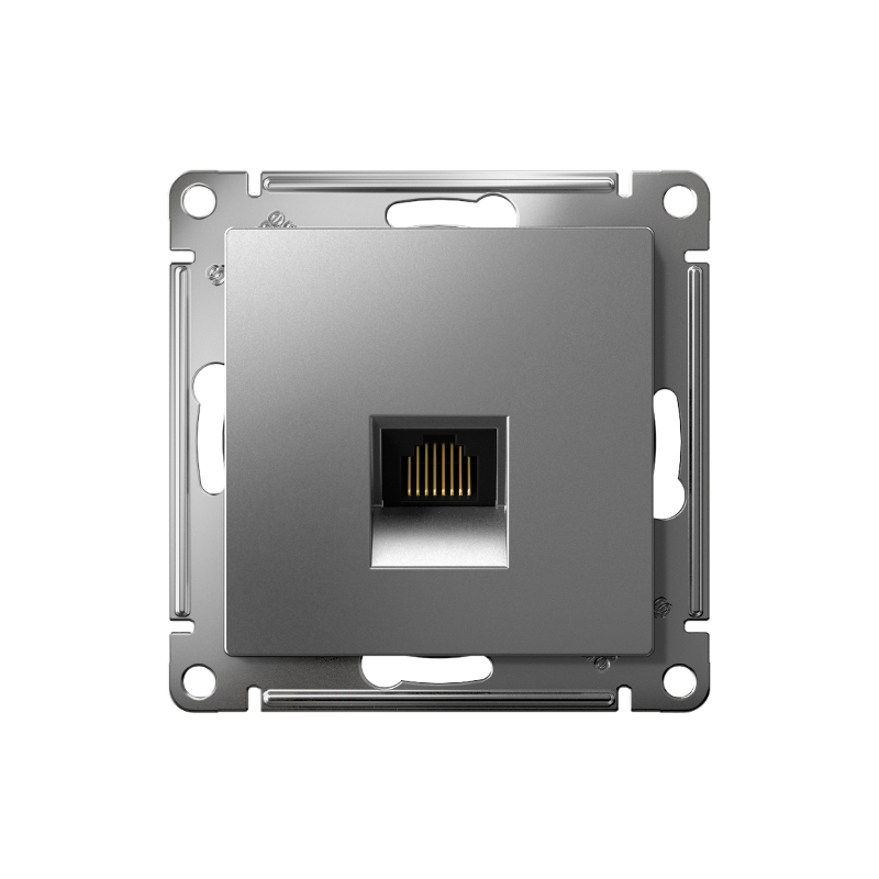 AtlasDesign Сталь Розетка компьютерная RJ45, кат. 6A, механизм | ATN000986 | SE — миниатюра 2