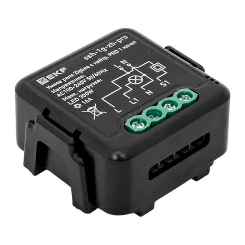 Умное реле в подрозетник 1-канальное с нейтралью 16А Zigbee EKF Connect Select PRO | ssh-1g-zb-pro | EKF — миниатюра 8