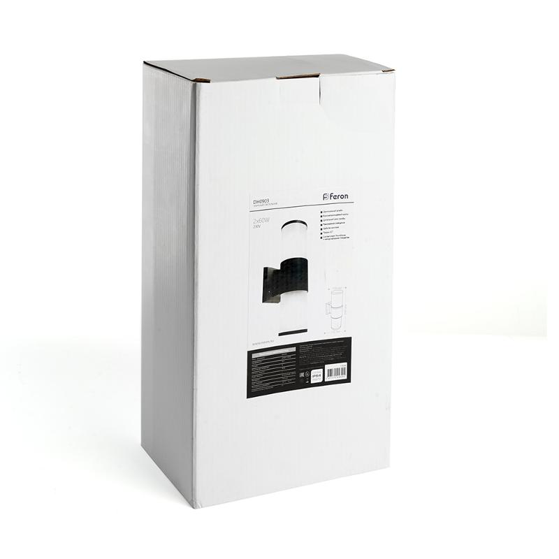 Светодиодный светильник аритектурный 230V E27, DH0903, черный (на стену вверх/вниз) | 11654 | FERON — миниатюра 7
