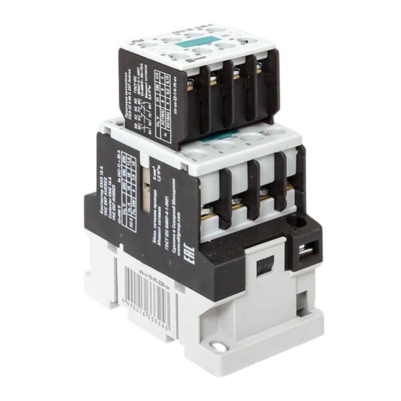 Комплект КМЭ 18А 1NC 230В АС с дополнительными контактами 2НО+2НЗ EKF AVERES | ctr-s-18-01-230-av-22 | EKF — миниатюра 9
