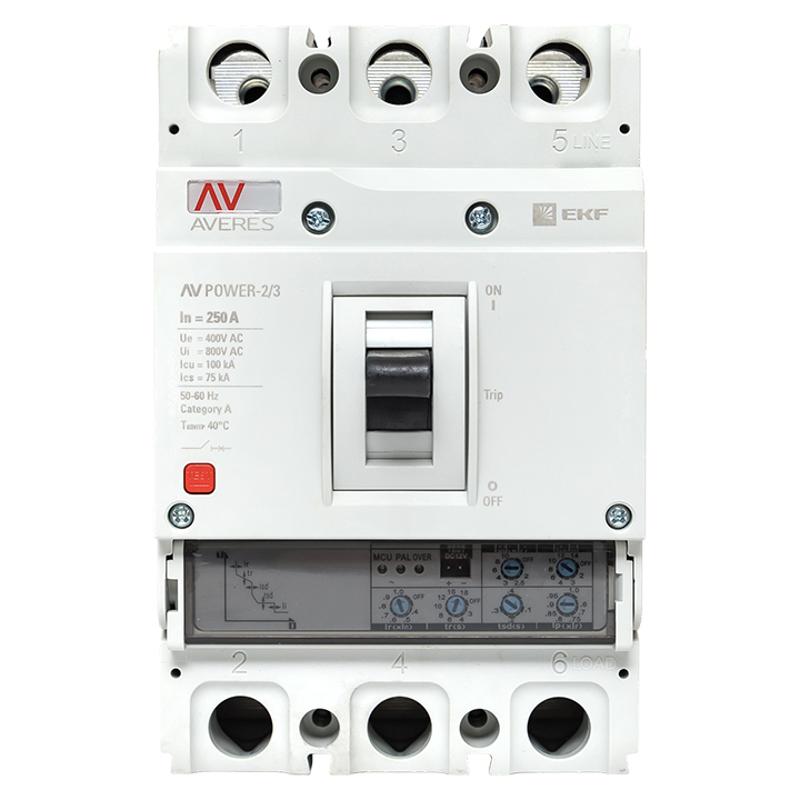 Выключатель автоматический AV POWER-2/3 250А 100kA ETU2.0 AVERES | mccb-23-250H-2.0-av | EKF — миниатюра 4