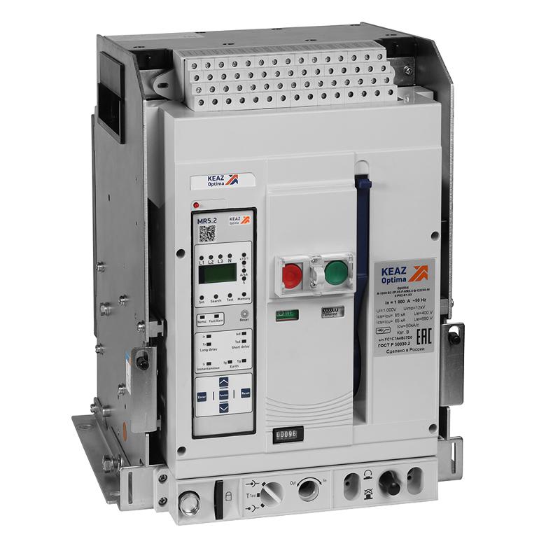 Выключатель автоматический OptiMat A-800-S1-3P-50-D-MR5.2-B-C2200-M2-P05-S2-06 | 366227 | КЭАЗ — КЭАЗ (Курский электроаппаратный завод)