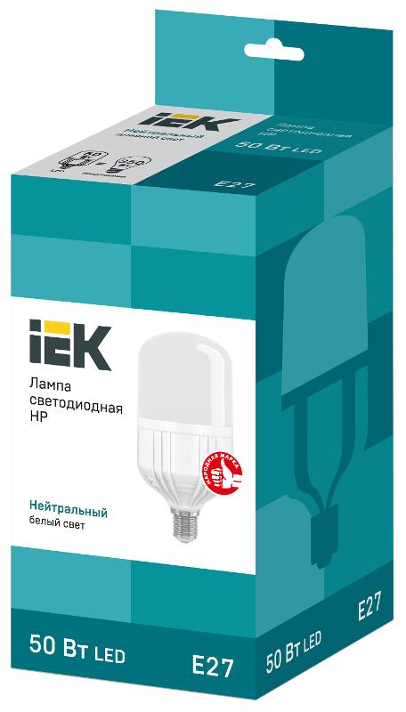 Лампа светодиодная LED 50Вт Е27 230В 4000К HP | LLE-HP-50-230-40-E27 | IEK — миниатюра 3