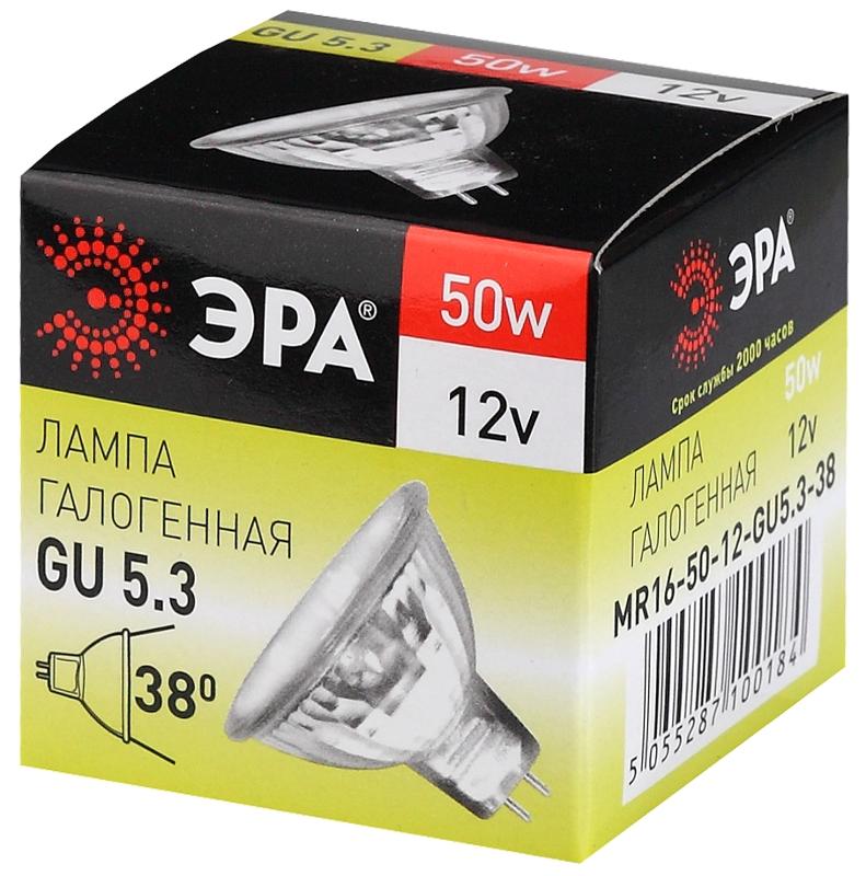 Лампа галогенная 50Вт 12В GU5.3 MR16 | C0027358 | ЭРА — миниатюра 3