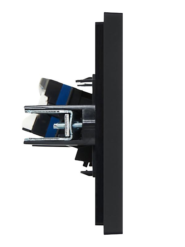 FORTE&PIANO Розетка комп. RJ45 кат.6 FP131 черный | FP-K10-2-K02 | IEK — миниатюра 4