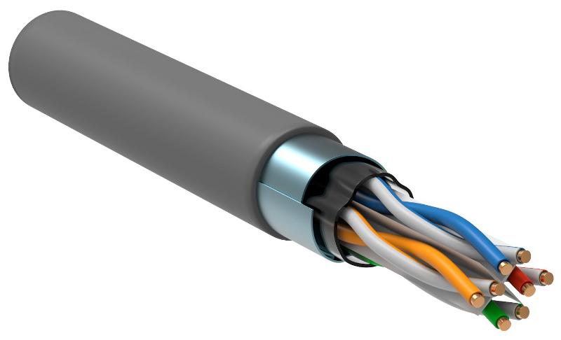 ITK Витая пара F/UTP 5E 4х2х0,52 PVC серый (305м) РФ/Т | LC1-C5E04-311-T-P-R | ITK — ITK