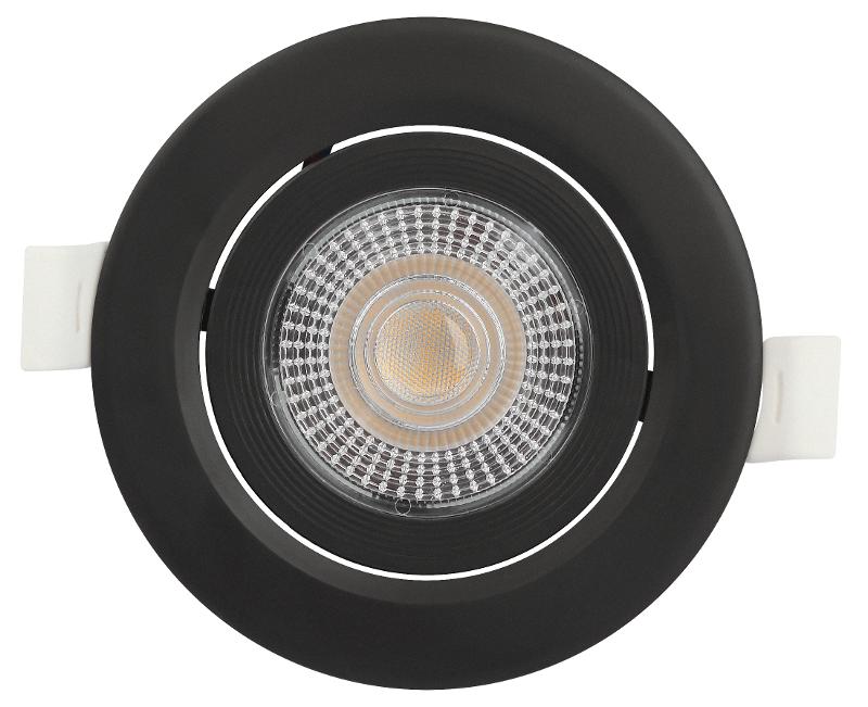 Светильник светодиодный встраиваемый  KL LED 25A-5 3K BK круглый поворотный черный 5Вт 3000К | Б0068164 | ЭРА — миниатюра 4