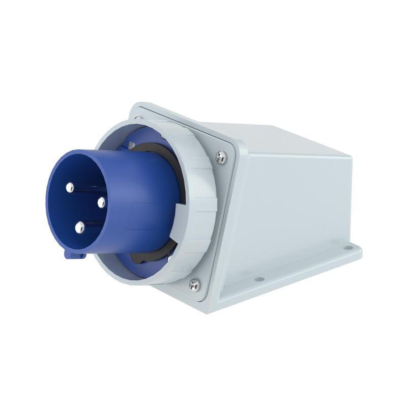 Вилка настенная IP67 125А 2P+E 250В | DIS245M12593 | DKC — миниатюра 1