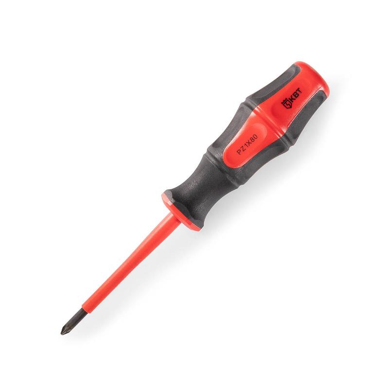 Отвертка диэлектрическая "Профи" PZ1*80 | 78613 | КВТ — КВТ