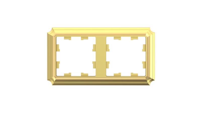 AtlasDesign Antique Рамка 2-ая, универсальная, Золото | ATN101602 | SE — Systeme Electric