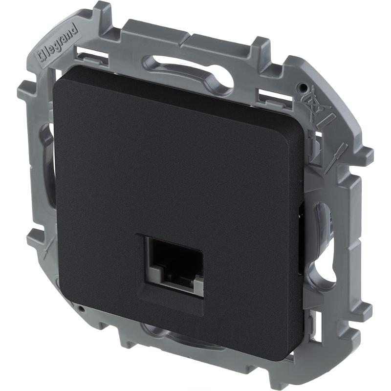 Inspiria Антрацит розетка компьютерная RJ45 С/У категория 6 UTP — миниатюра 3