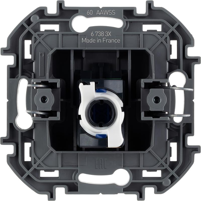 Розетка компьютерная RJ45 категория 6 UTP - Legrand Inspiria - белый — миниатюра 4