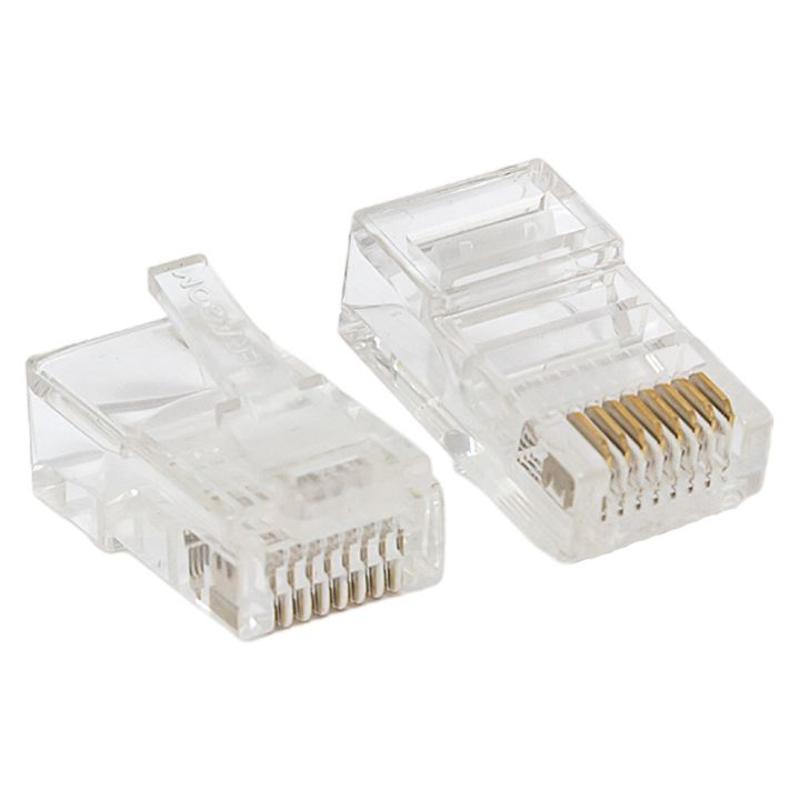 Коннектор RJ-45 TERACOM PRO неэкранированный 8P8C 30мкд Cat.5E универсальный (упак.50шт) | TRP-PLUG-5EUTP-50 | EKF — EKF